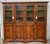 19th Century Large Cupboard or Bookcase with Glass Vitrine, Pine, Spain Restored For Sale - Image 17 of 18