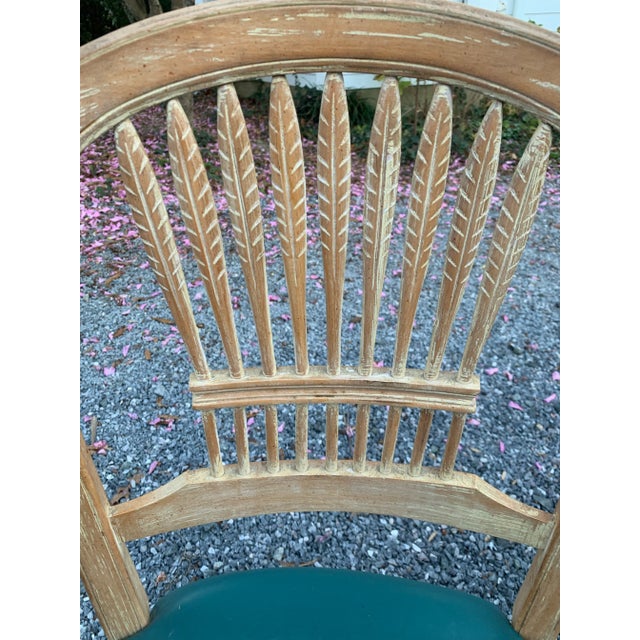 1960s Set of 6 Century Furniture Wheat Sheaf Dining Arm Chairs For Sale In Baltimore - Image 6 of 7