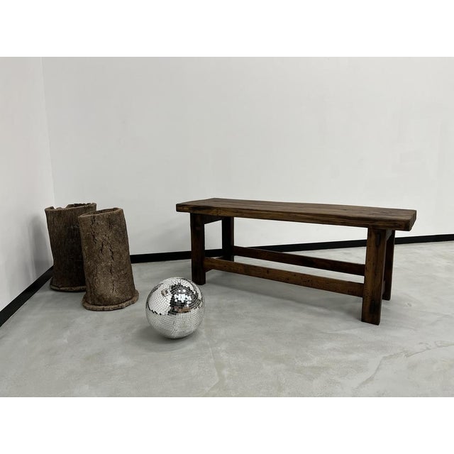 Former French Workbench in Oak, 1950s For Sale - Image 3 of 18