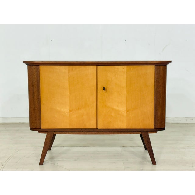 Wood Mid-Century Pine Cabinet, 1960s For Sale - Image 7 of 12