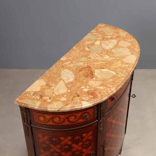 Neoclassical Style Demi-Lune Sideboard For Sale - Image 12 of 14
