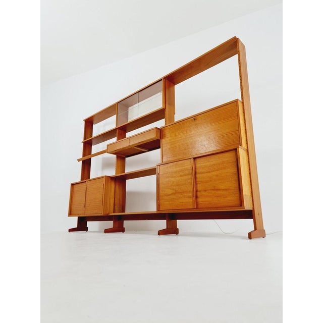 Wood Danish Teak Room Divider from L CHR Larsen & Søn, 1960s For Sale - Image 7 of 11