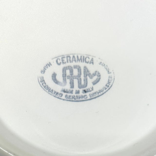 Oversized Fluted Edge White Ceramic Serving Bowl, Made in Portugal For Sale - Image 10 of 10