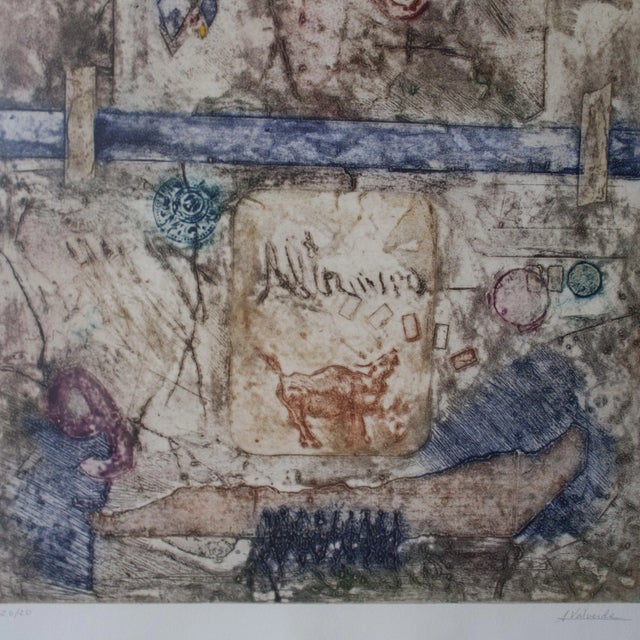 1960s Alberto Valverde Travieso, Engraving on Paper, Spain, 1960s For Sale - Image 5 of 7