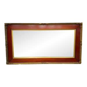 Early 20th Century Federal Style Cherry and Gilt Metal Mirror