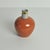 Elegant Royal Copenhagen crackle glazed vase. Orange-brown on grey crackle glaze with gilded bands. Pale grey crackle...