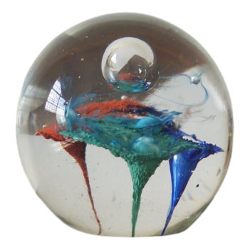 Vintage Italian Paperweight Ball, 1970 For Sale