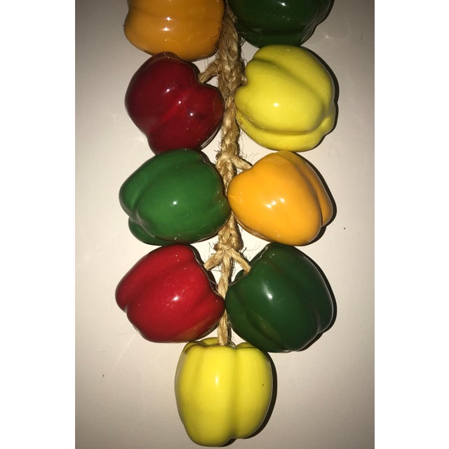 Ceramic Sweet Peppers on a Rope -- All Color Peppers This listing is for an absolutely beautiful and perfect set of 10...