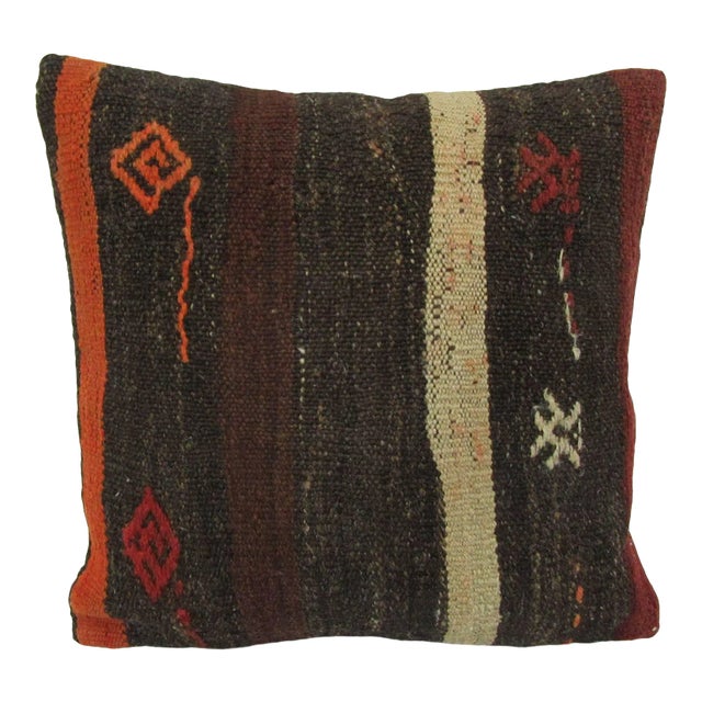 Striped Kilim Pillow Cover For Sale