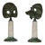 1970s Murano Seguso Table Lamps by Elin Raaberg Nielsen, a Pair For Sale