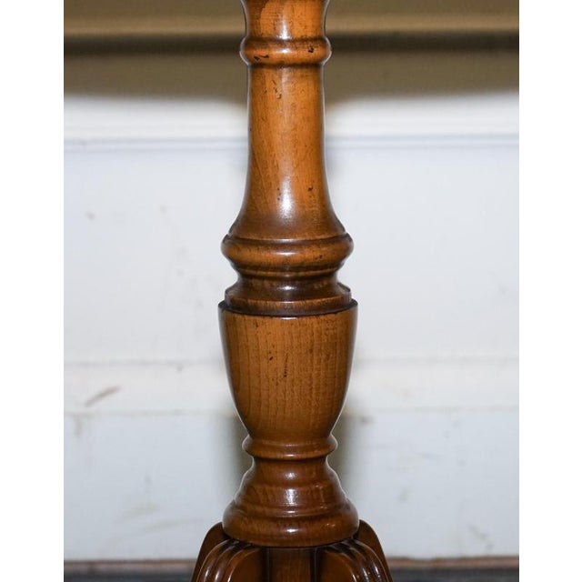 Vintage Yew Wood Side Table For Sale - Image 6 of 11
