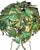 Green 1960s Italian Polychromed Tole Grapevine Topiary Table Lamp For Sale - Image 8 of 11
