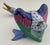 1990s Vintage MCM Herend Squawking Goose Bird Blue Fishnet Figurine For Sale - Image 5 of 5