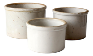 Vintage Stoneware Crocks Set of 3