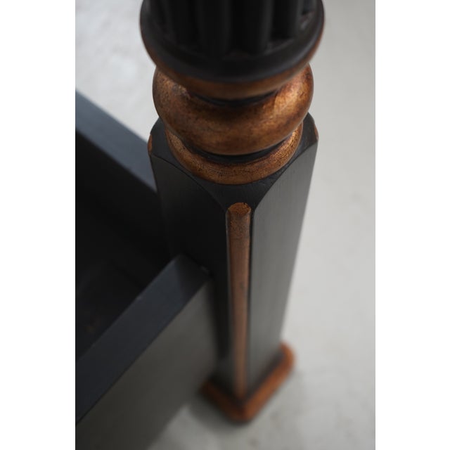 Nancy Corzine King Size Paint Decorated Poster Bed For Sale - Image 14 of 16