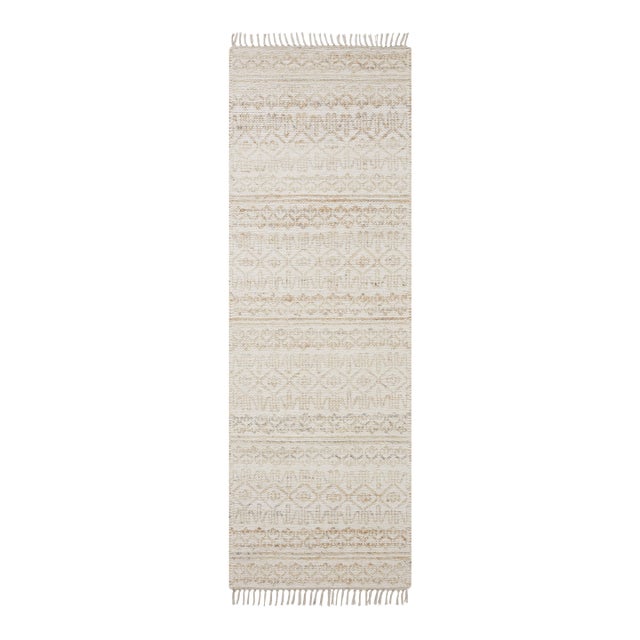 Angela Rose x Loloi Rivers Sand / Ivory 2'-6" x 7'-6" Runner Rug For Sale