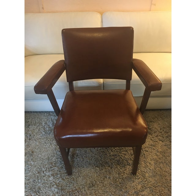 Brown Vintage Mid Century DoMore Industrial Arm Chair For Sale - Image 8 of 8