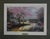 1990s Thomas Kinkade Morning Dogwood Framed Matted Art Print Vintage Garden Gazebo For Sale - Image 5 of 15