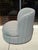 Wood Postmodern Chair With a Matching Crescent-Shaped Ottoman From 80's For Sale - Image 7 of 8