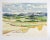 Modern Vintage Mid 20th Century Mountain Valley Watercolor Landscape Painting For Sale - Image 3 of 3