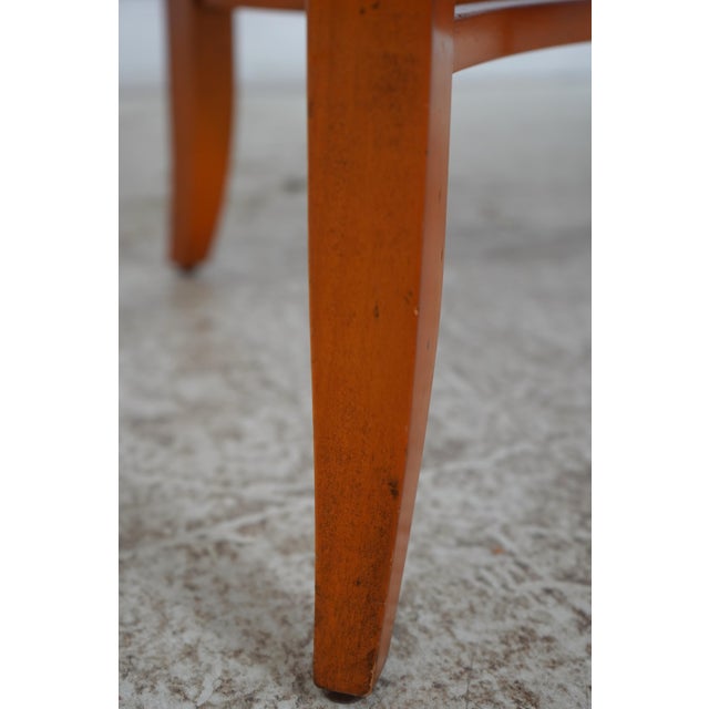 English Yew Wood Oval Coffee Cocktail Table For Sale - Image 11 of 13