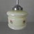 Metal Art Deco Pendant Lamp with Marbled Glass Shade, 1930s For Sale - Image 7 of 15