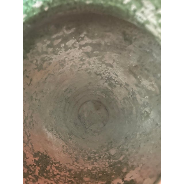 Antique 19th Century Turkish Terracotta Olive Oil Jar With Green Glaze Patina For Sale - Image 10 of 14