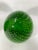 Attractive controlled-bubble paperweight from Murano. A beautiful shade of green! Measure 5" tall. One available!