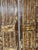 Mid-Century Modern Mid Century Spnaish Style Carved Wood Double Doors With Brass Studs 80 For Sale - Image 3 of 7