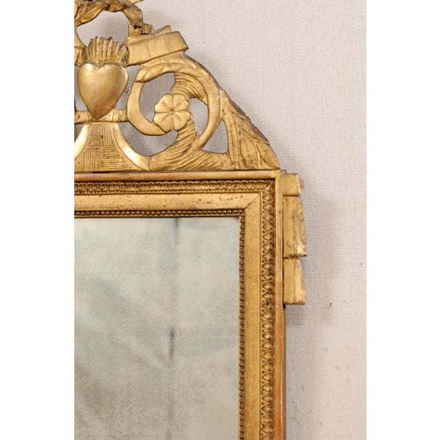 French 19th Century Mirror with Exaggerated Crest For Sale In Atlanta - Image 6 of 10