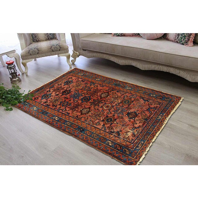 Persian Antique Hamadan For Sale - Image 4 of 4