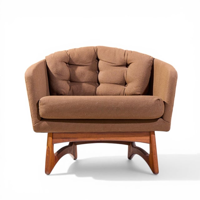 Mid 20th Century Adrian Pearsall for Craft Associates Mid Century Barrel Lounge Chairs - Pair For Sale - Image 5 of 12