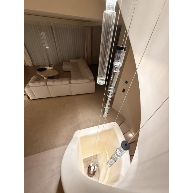 Not Yet Made - Made To Order Sagano 5 Lights Glass Pendant by Riviera Light For Sale - Image 5 of 9