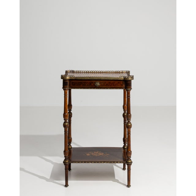 Napoleon III Two-Tier Side Table, Second Empire Style, France, 19th Century For Sale - Image 15 of 15