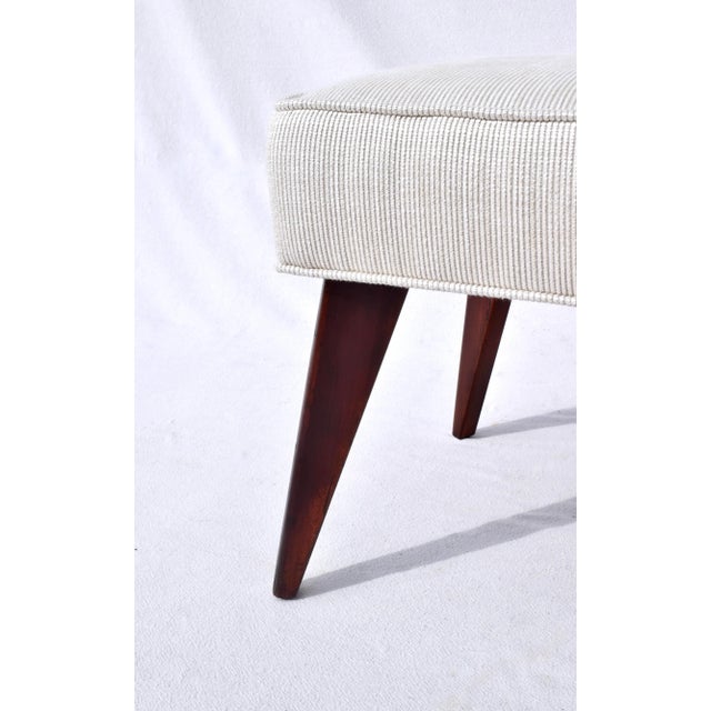 Wood 1940's Mid Century Modern Billy Haines Attribution Foot Stool Ottoman For Sale - Image 7 of 7