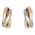 Vintage Cartier Trinity Earrings 18k Gold 3/4" Fine Signed Jewelry, A Pair For Sale