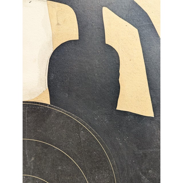 Black Ken Luce "Drive Bye..." Contemporary Neutral Toned Social Commentary Collage Painting, 1995 For Sale - Image 8 of 10