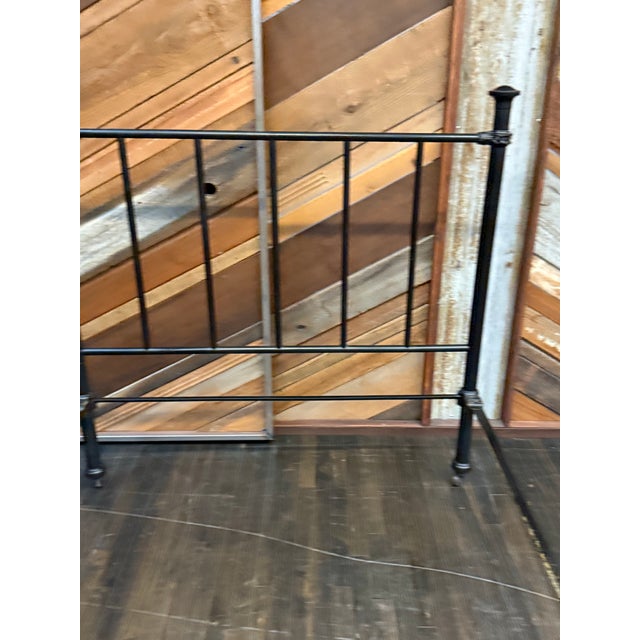 Full Size Antique Iron Rod Bed Frame For Sale - Image 10 of 12
