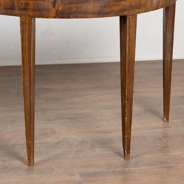 Pair, 19th Century Swedish Painted Demilune Console Tables For Sale - Image 10 of 12