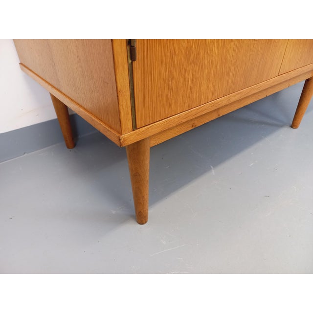 Wood Vintage Tan Oak Wardrobe, 1960s For Sale - Image 7 of 18