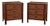 Pair of Vintage British Colonial Faux Bamboo and Grasscloth Stands For Sale