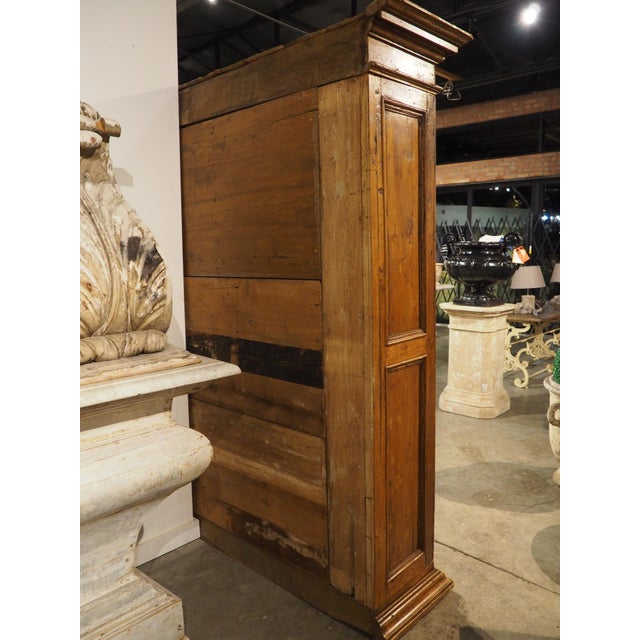 A Circa 1800 Tuscan Pine Bookcase With Wire Panels For Sale - Image 9 of 18