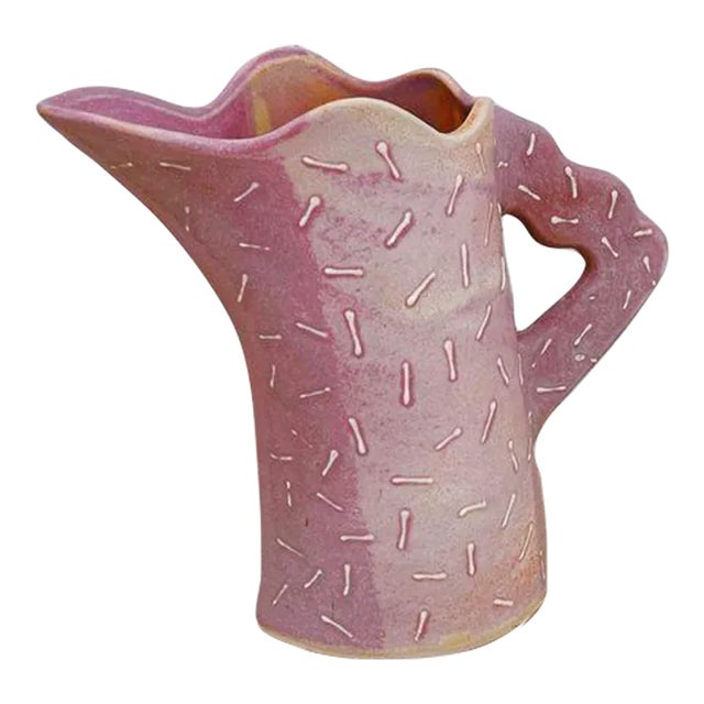 Vintage Ingrid Ceramic Sculptural Vase, Signed For Sale