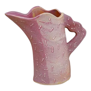 Vintage Ingrid Ceramic Sculptural Vase, Signed