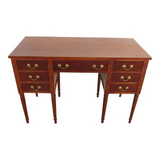 1940's Mahogany Sheraton Style Writing Desk For Sale