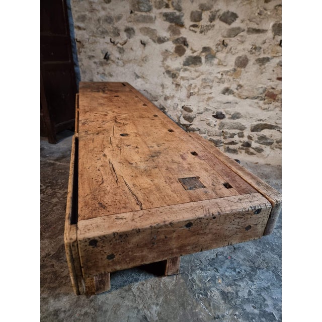 Antique Beechwood Workbench, France, 1890s For Sale - Image 13 of 18