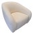 Oversized Barrel Lounge Chair, Ivory Boucle (Rh) For Sale