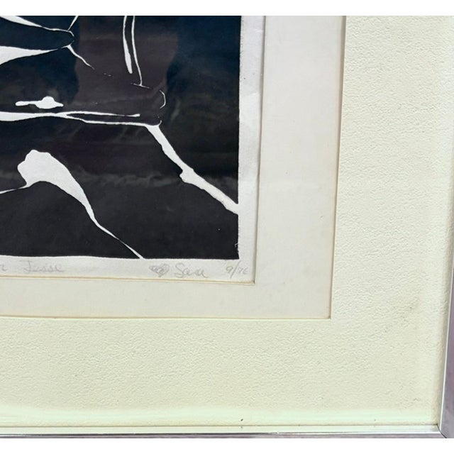 Black Mid Century Print - Titled " a Kind of Eternity," Signed and Dated For Sale - Image 8 of 9