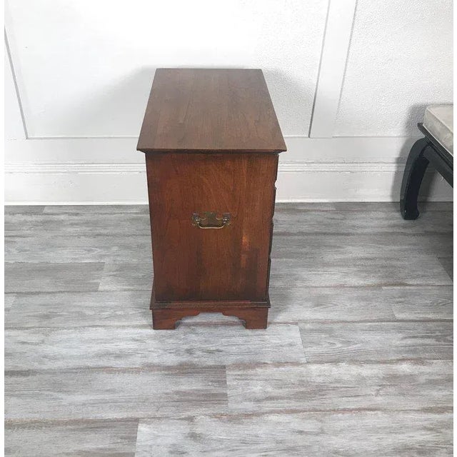 Wood 1960s Traditional Solid Pennsylvania Cherry Small Bachelors Chest For Sale - Image 7 of 10