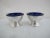 Traditional Reed & Barton Sterling Silver Cobalt Blue Glass Liner Pedestal Salt Cellar Pair For Sale - Image 3 of 8